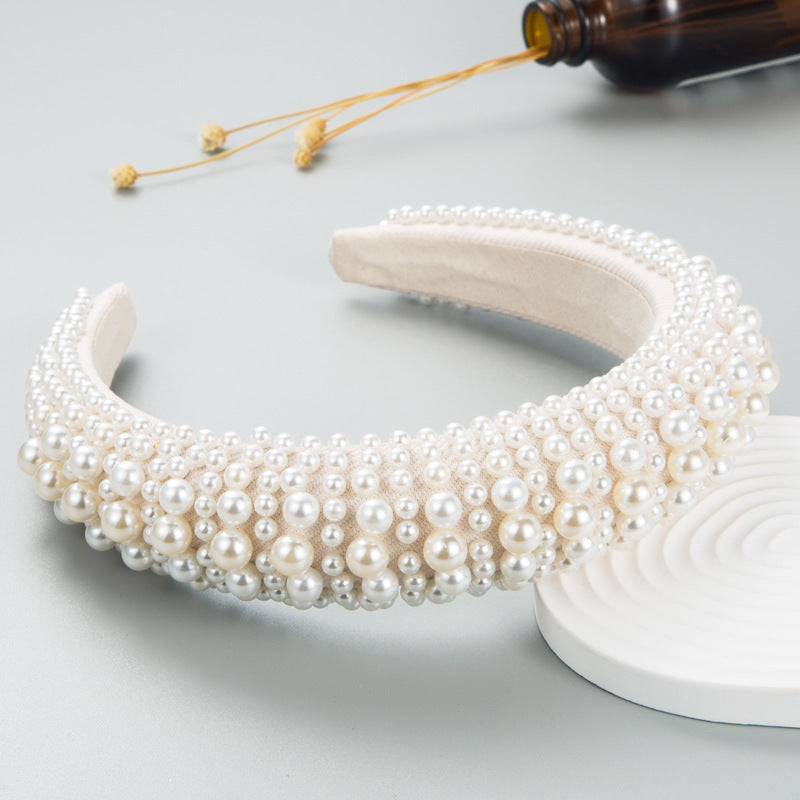 Wholesale full pearl sponge hair band hair accessories